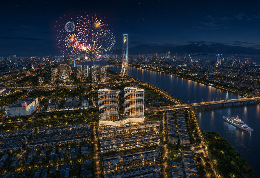 The Meridian Đà Nẵng – Căn hộ sông Hàn ngắm trọn vẹn pháo hoa quốc tế