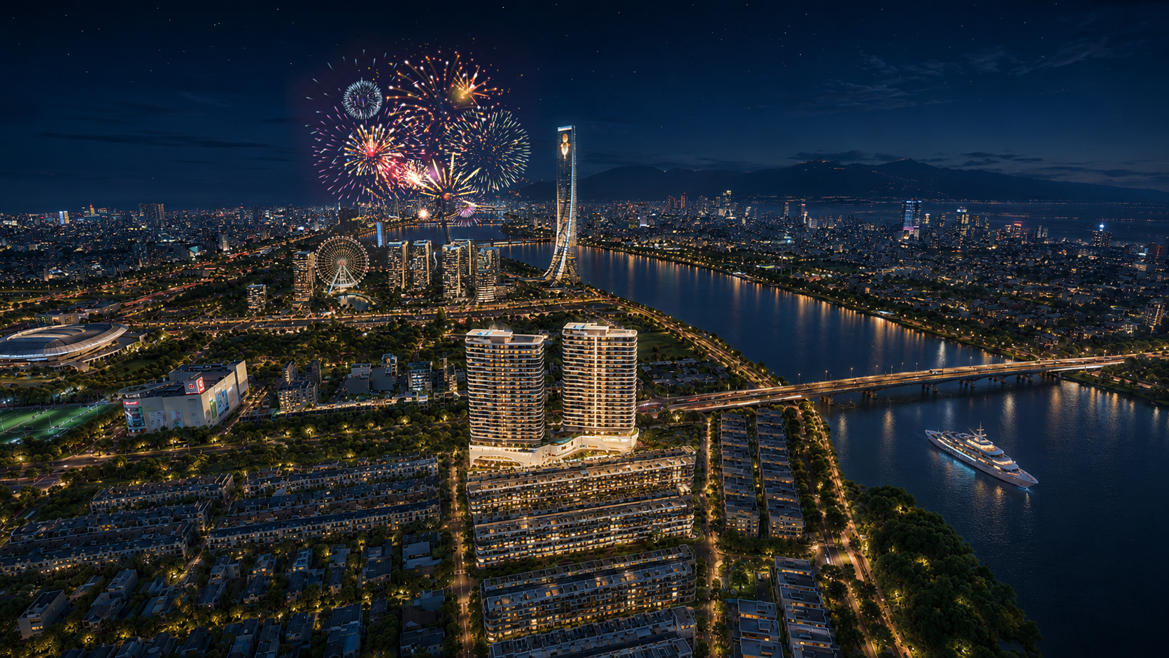 Tầm view ngắm trọn pháo hoa quốc tế