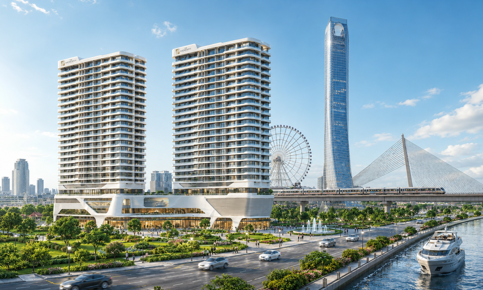 The Meridian Đà Nẵng - View trực diện Tháp Aurora, kế cận siêu quần thể Đà Nẵng Downtown