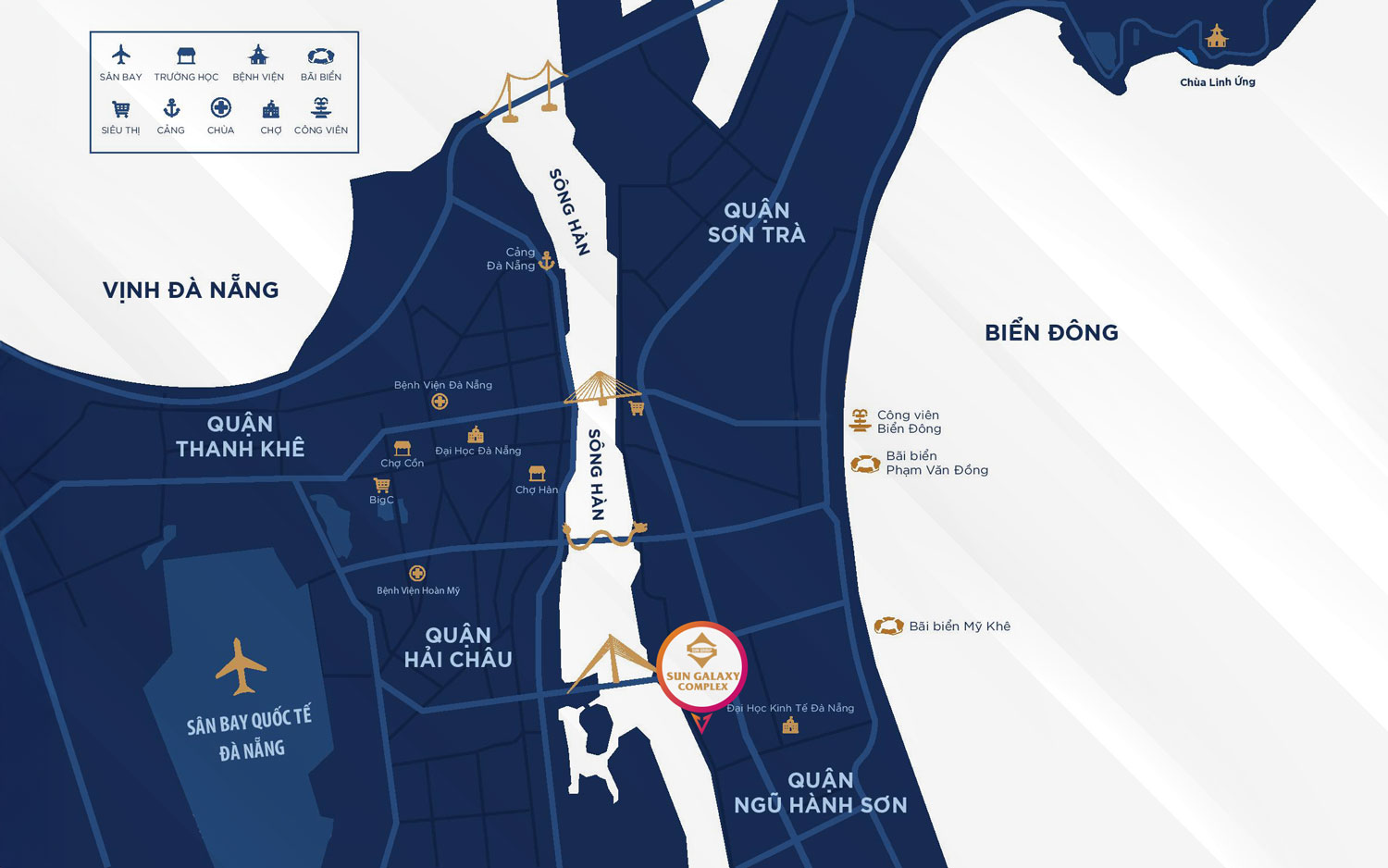 Vị trí của Sun Galaxy Complex 