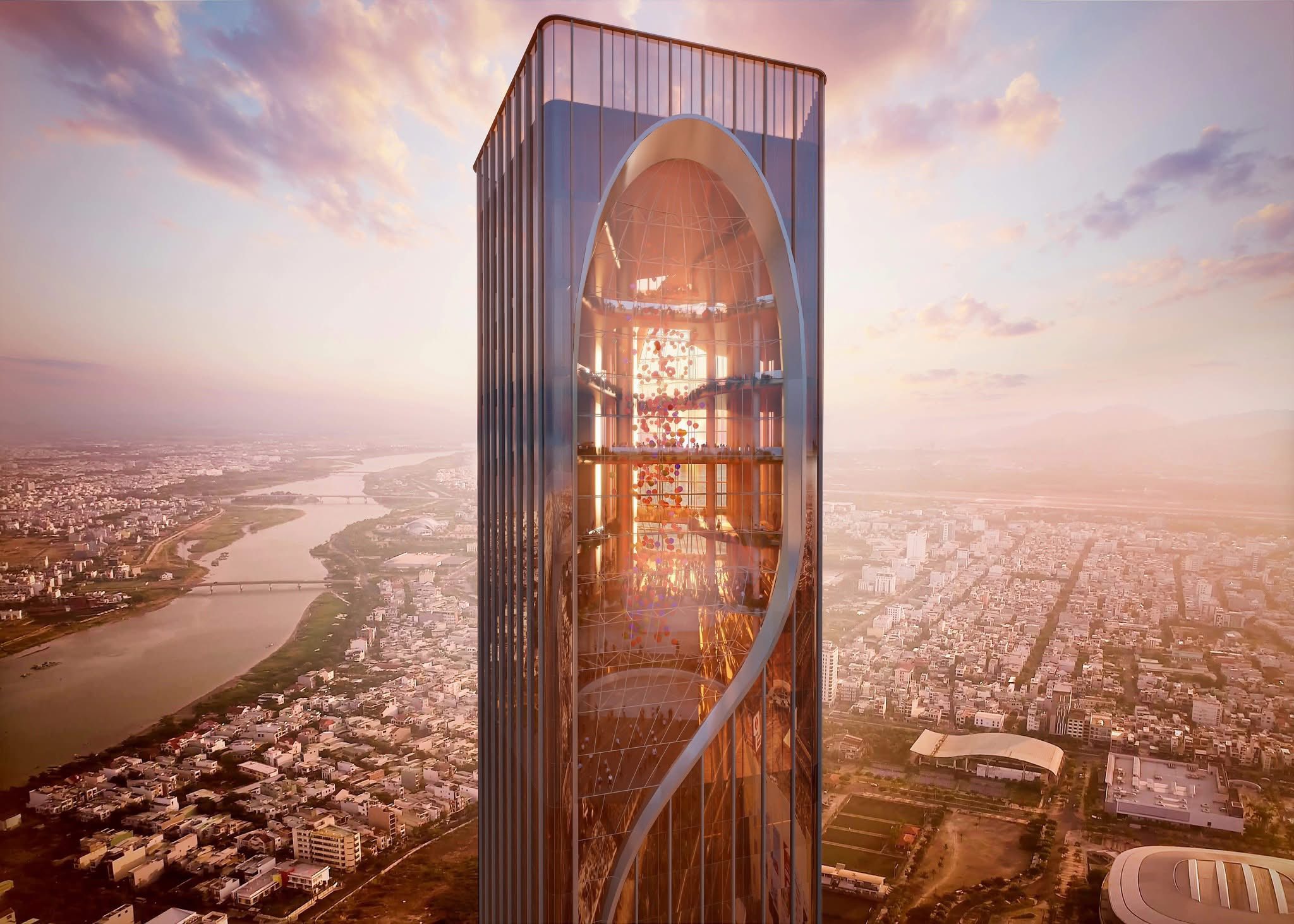 Đỉnh tháp Aurora - Tâm điểm Đà Nẵng Downtown