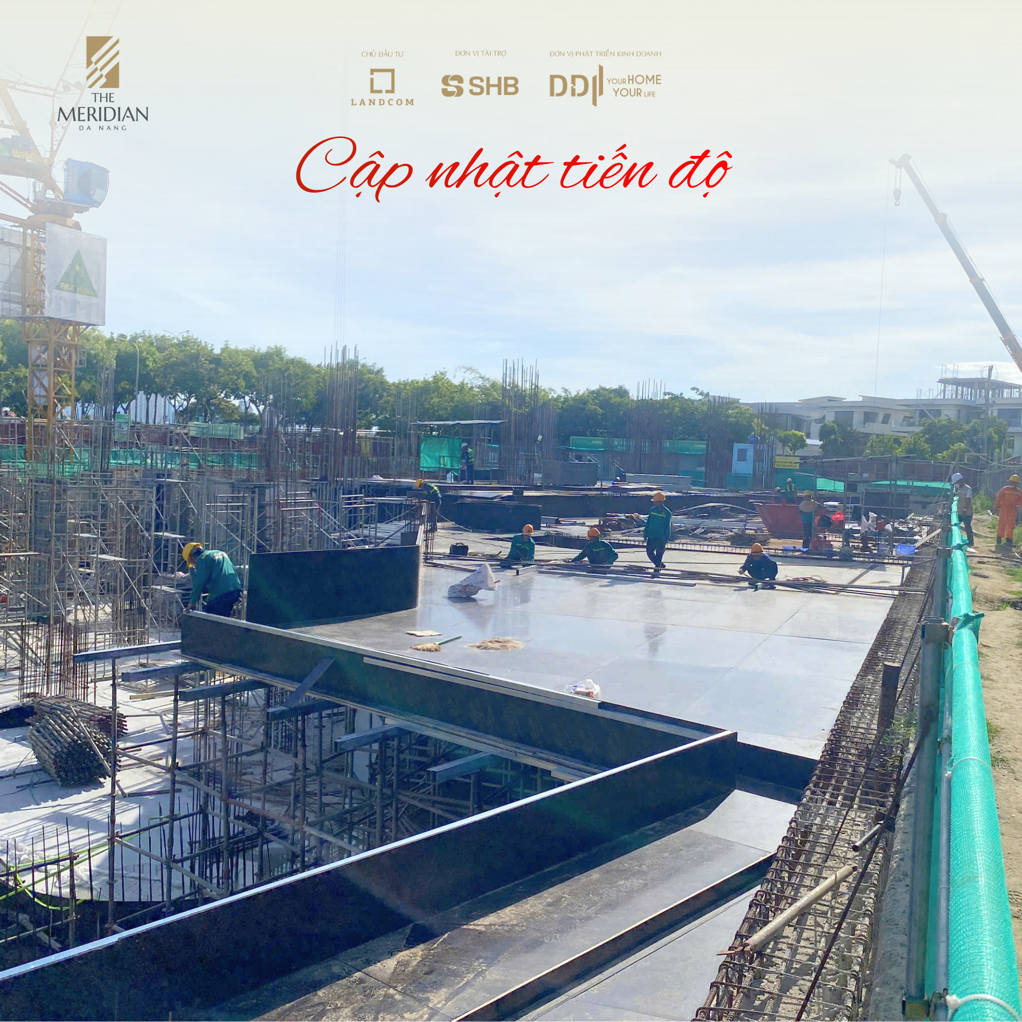 Cập nhật tiến độ tháng 8 dự án The Meridian Đà Nẵng