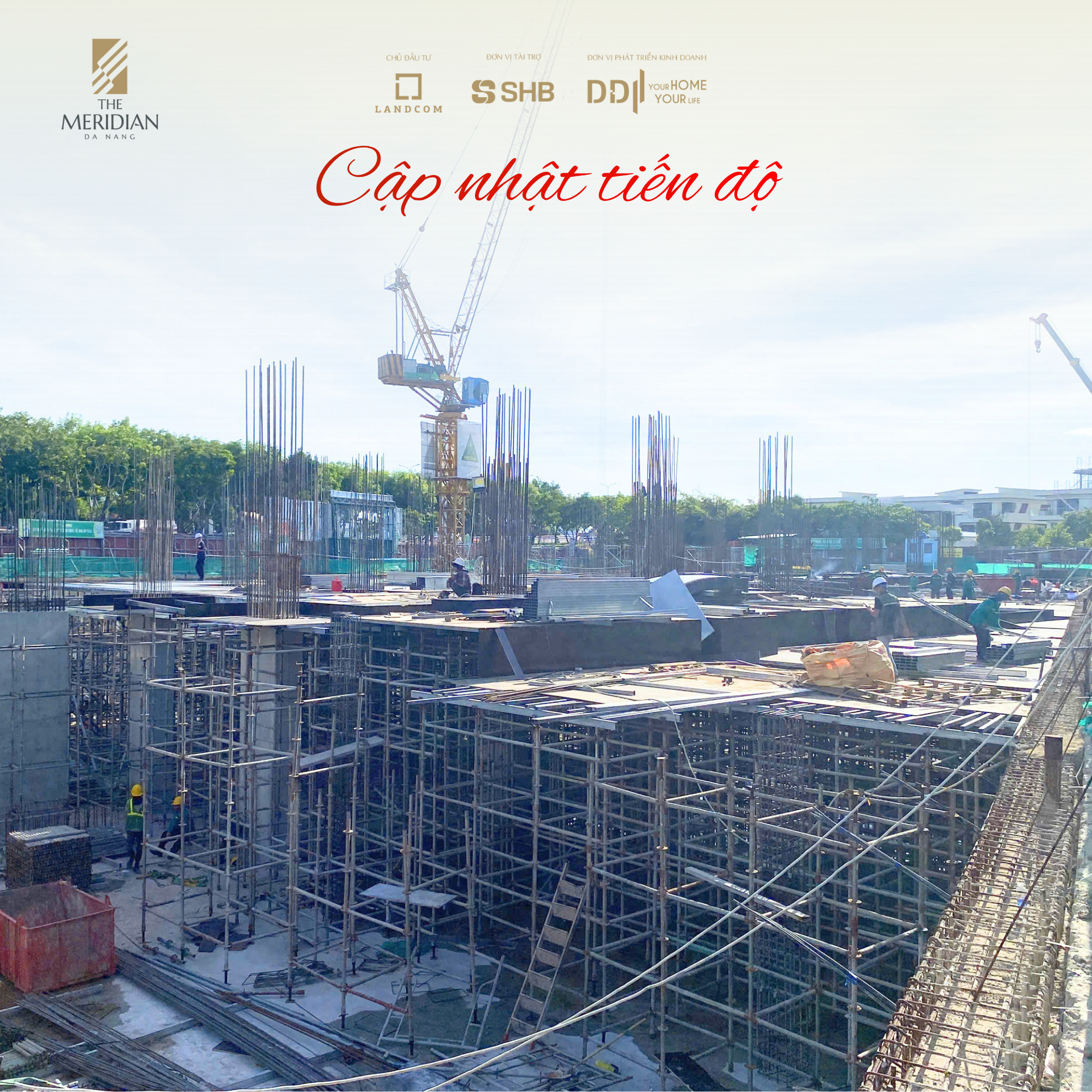 Cập nhật tiến độ tháng 8 dự án The Meridian Đà Nẵng