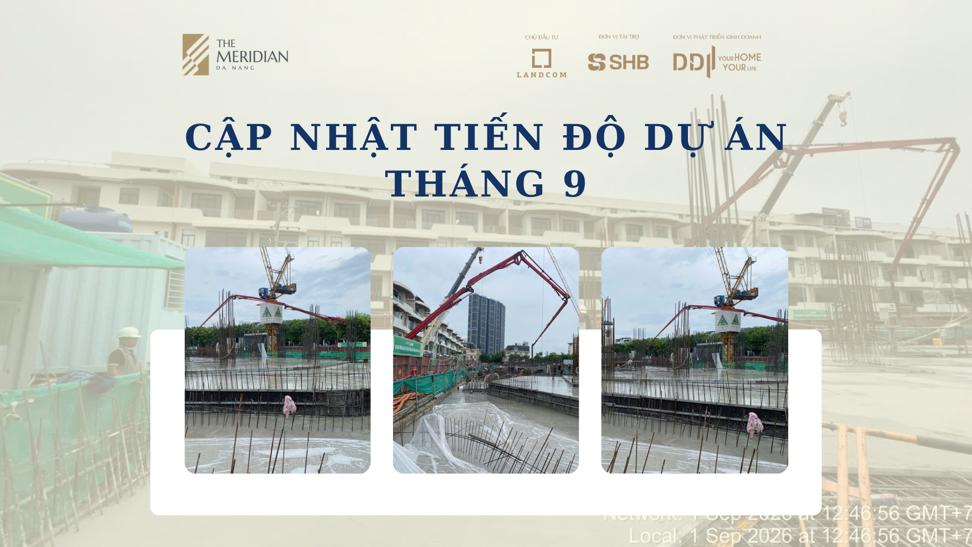 Cập nhật tiến độ tháng 9 dự án The Meridian Đà Nẵng