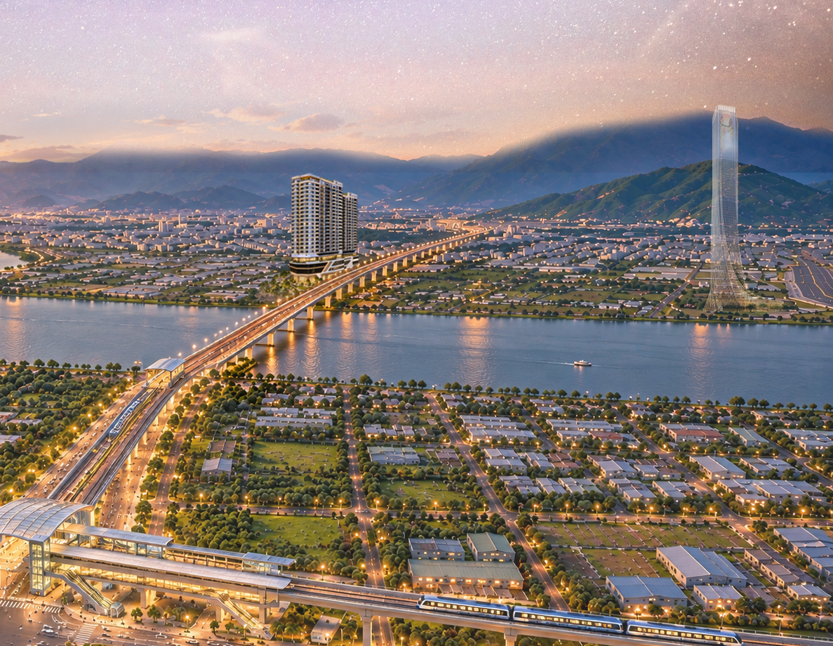 Phối cảnh quy hoạch ga metro kết nối giao thông hiện đại kề cận dự án The Meridian